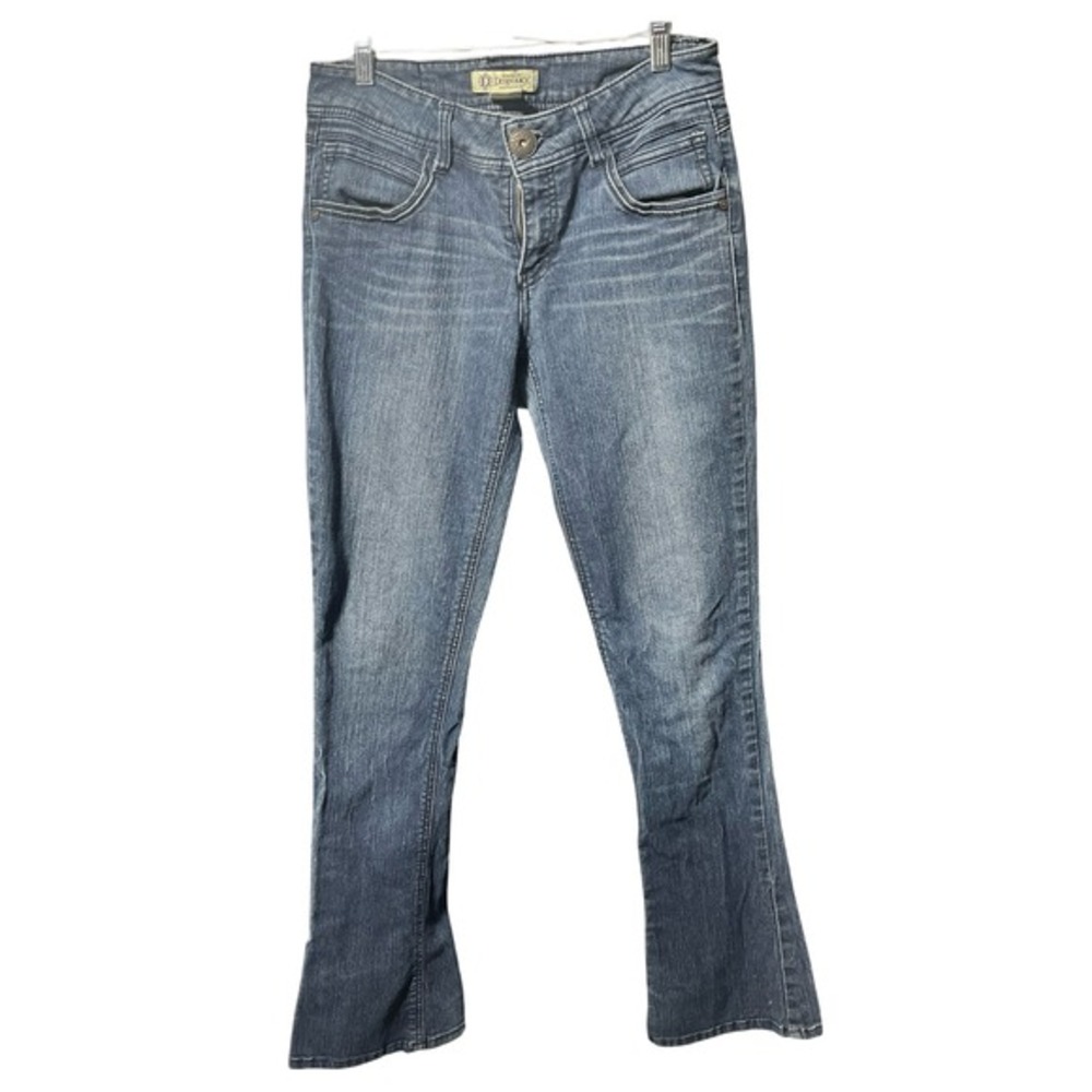Democracy Revolution Bootcut Jeans Embellished‎ Pockets Dark Wash Size 4